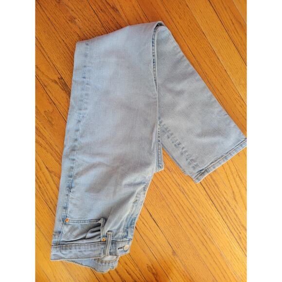 Levi's 514 Men Jeans 32x34 Blue Denim 5 Pocket Straight - Picture 2 of 9